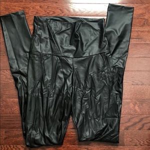 Faux leather leggings
